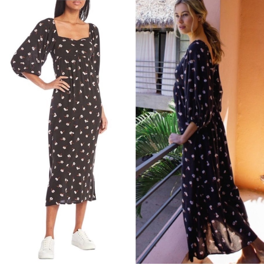 Billabong Swept Away Midi Dress Size Small